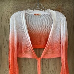 Vintage Prada tie-front shrug or bolero